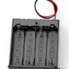 AA Kunststoff Batteriehalter mit Hülle (4x AA Batterien)