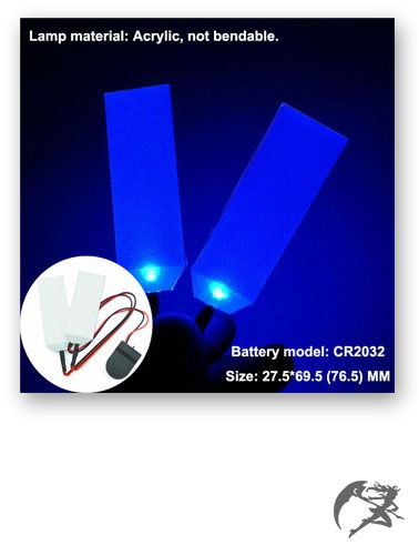 DIY LED Light Eyes Kits für 1: 1 Iron Man Helm Buntes Augenlicht Cosplay Zubehör blau