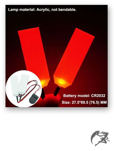 DIY LED Light Eyes Kits für 1: 1 Iron Man Helm Buntes Augenlicht Cosplay Zubehör rot