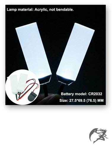 DIY LED Light Eyes Kits für 1: 1 Iron Man Helm Buntes Augenlicht Cosplay Zubehör weiss