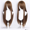 Perücke Dark Braun mit Pony (80 cm)