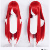 Perücke Scarlet Rot mit Pony (80 cm)