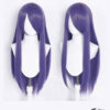 Perücke Violett mit Pony (80 cm)